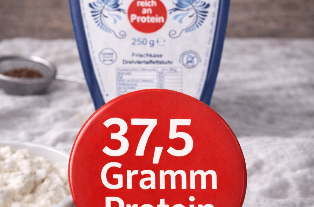 Wusstest du, dass unser Quark ganze 37,5 Gramm Eiweiß pro Becher enthält?