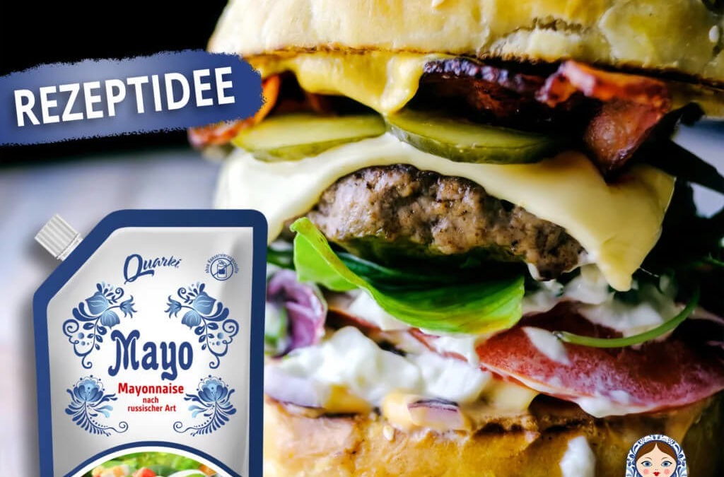Cheeseburger mit Mayonnaise