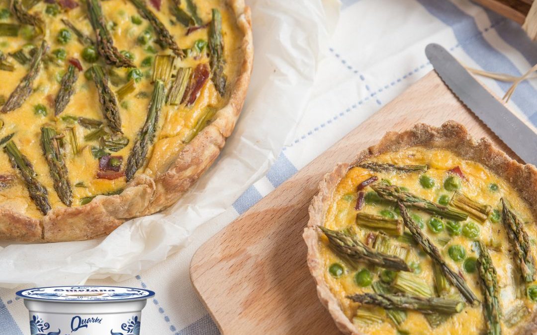 Frühlingshafte Spargel-Quiche