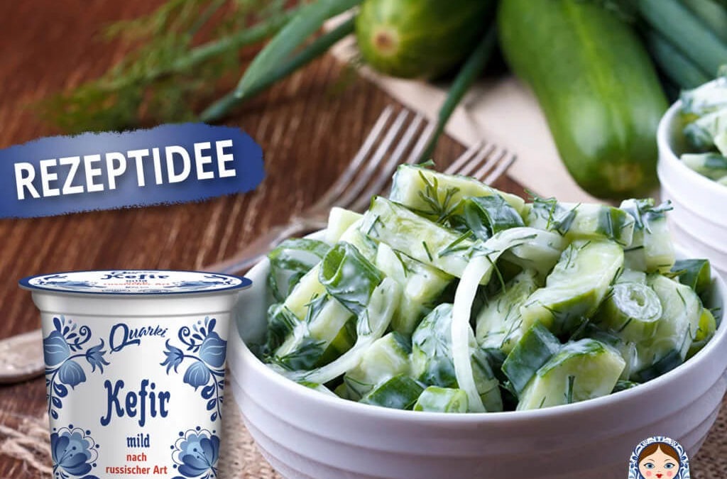 Gurkensalat mit Kefir