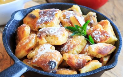Low Carb Quark Kaiserschmarrn mit Apfelkompott