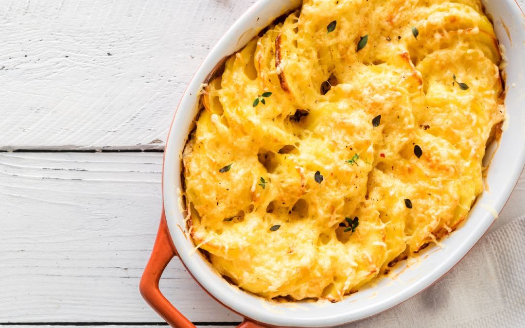 Goldbrauner Kartoffelgratin